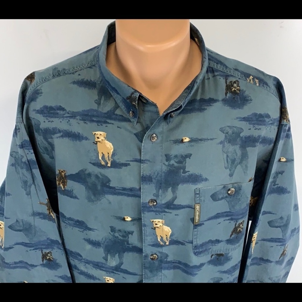 Columbia company River Lodge Collection long sleeve button down shirt sz Large